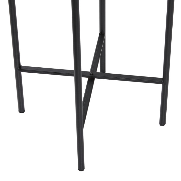 Gold and Black Metal Planter Set with Removable Stands