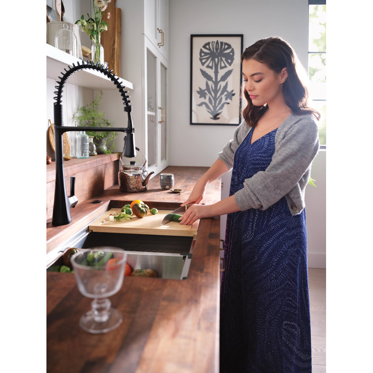Luxe Chef 32" Stainless Steel Undermount Single Bowl Workstation Sink