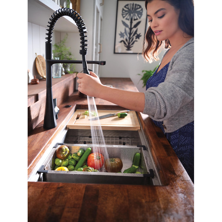 Luxe Chef 32" Stainless Steel Undermount Single Bowl Workstation Sink