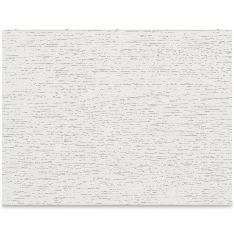 Maximal Minimalism White Nightstand with Customizable Faux Leather Pulls