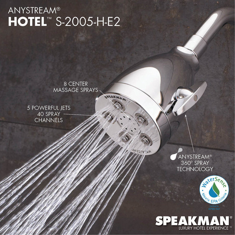 Polished Chrome Multi-Function Wall Mounted Shower Head