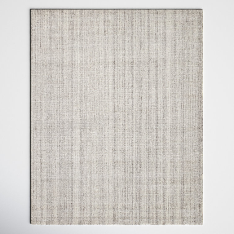 Pelican Beige Hand-Woven Viscose 8' x 10' Area Rug