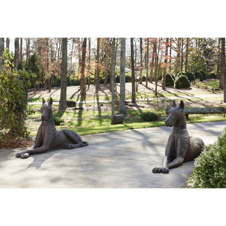 Bronze Contemporary Great Dane Metal Sculpture