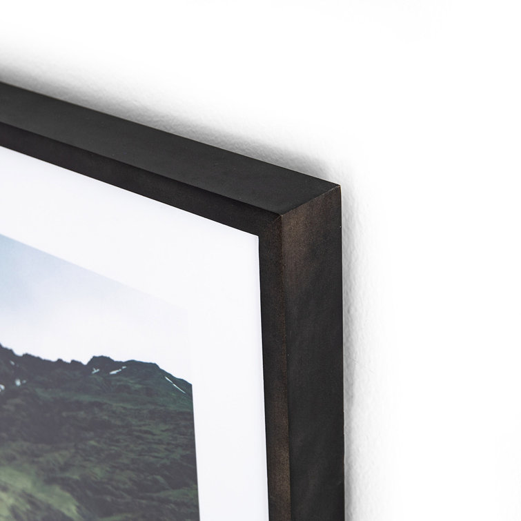 Iceland Swim Landscape Print in Black Frame
