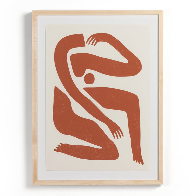 Four Hands Art Studio Roseanne Kenny " Teracotta Body Abstract " by Roseanne Kenny Painting Print