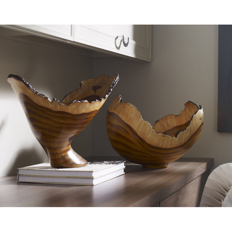 Cast Naturals 14" Faux Bois Resin Decorative Vase
