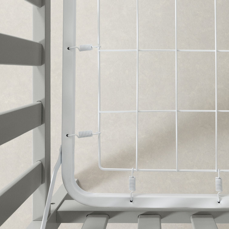 Soft Gray 2-in-1 Convertible Baby Crib with Toddler Rail