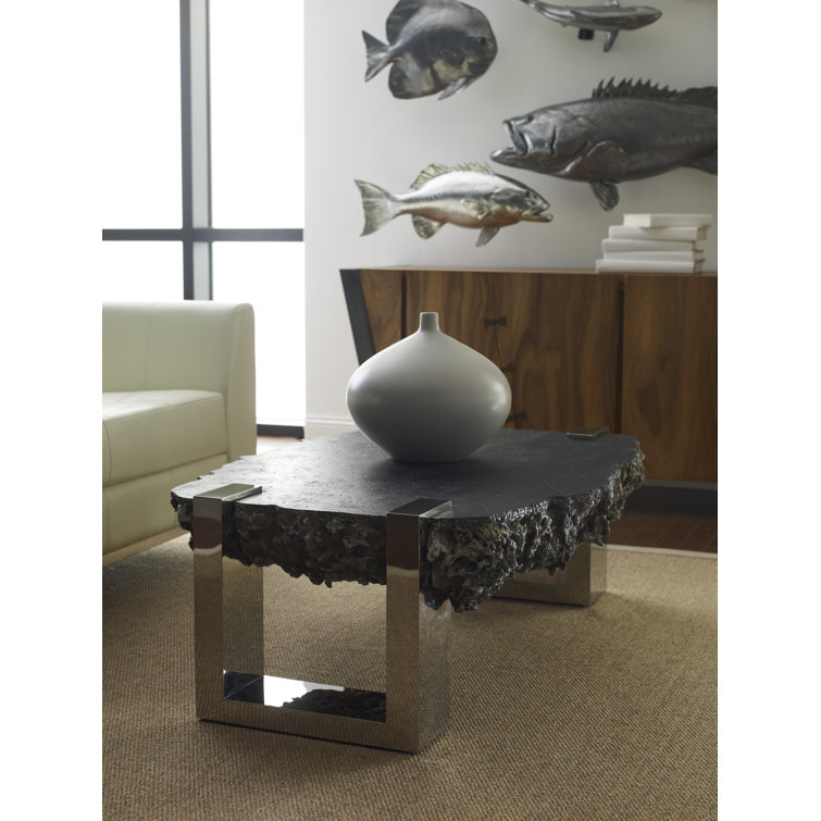 Lava Grey Rectangular Lift-Top Coffee Table with Storage