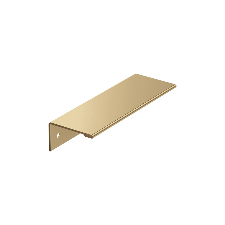 Champagne Bronze 5-1/16 inch Modern Finger Pull with Mounting Hardware