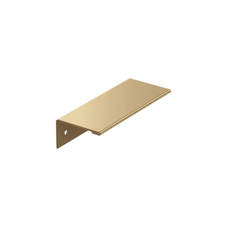 Champagne Bronze 5-1/16 inch Modern Finger Pull with Mounting Hardware