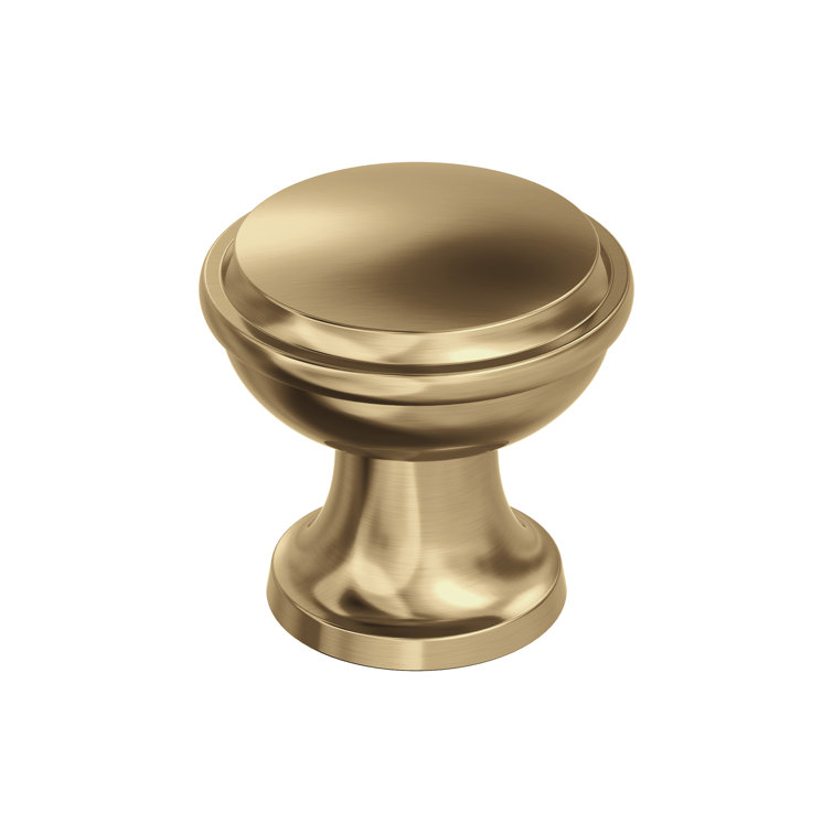 Champagne Bronze Round Cabinet Knob with Mounting Hardware