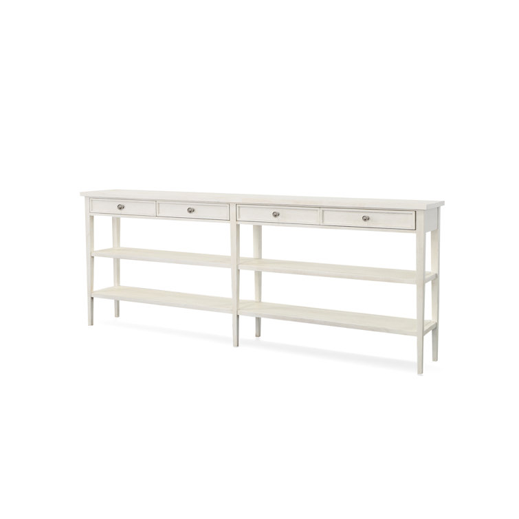 Delaney Rustic Wood and Metal Console Table with Storage