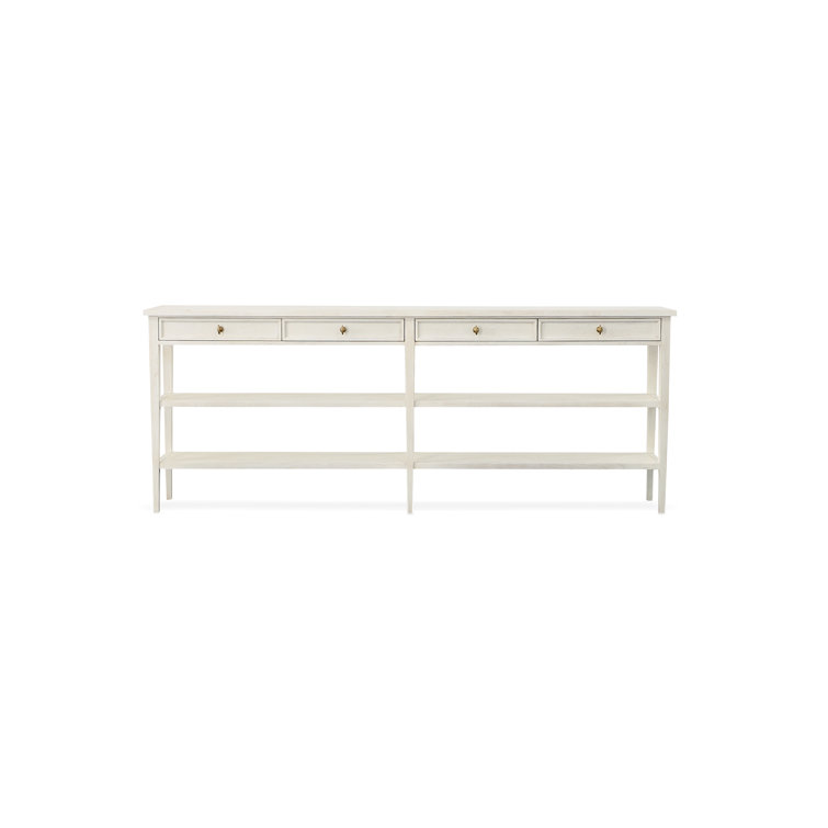 Delaney Rustic Wood and Metal Console Table with Storage