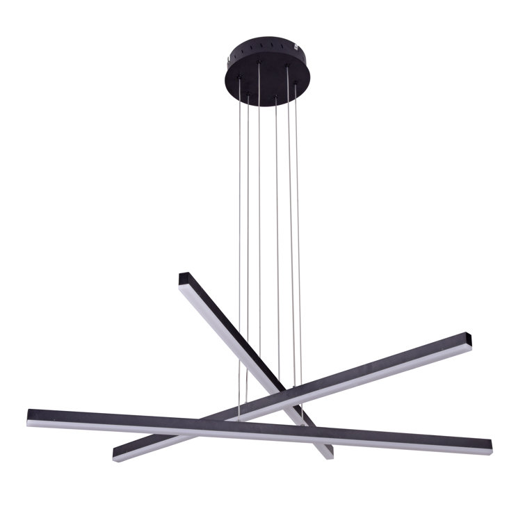 Sirius 40" Black Aluminum LED Pendant Light