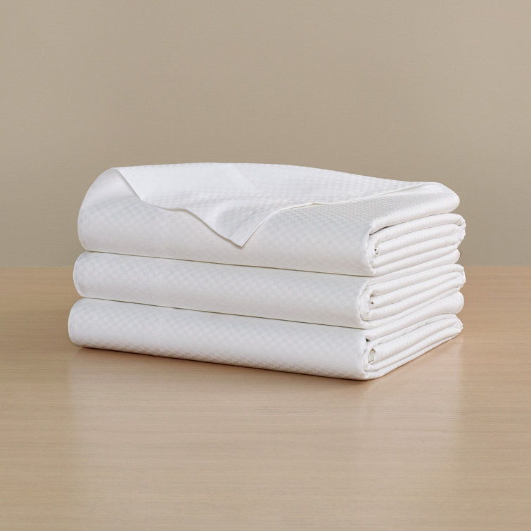 King White Cotton Sateen Flat Sheet