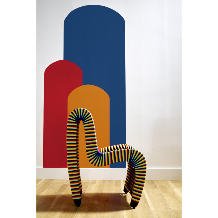 Rainbow Pride High-Back Upholstered Wood Side Chair
