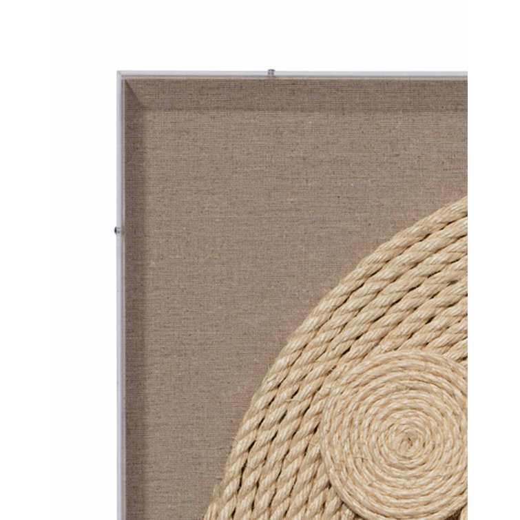 Handmade Jute Rope and Linen Wall Art Decor