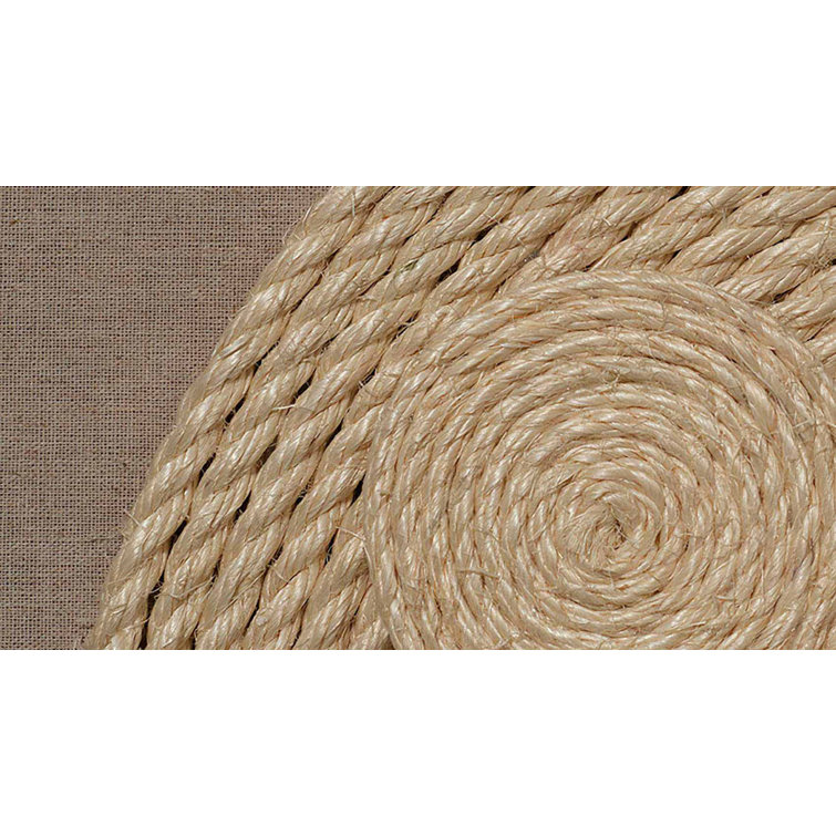 Handmade Jute Rope and Linen Wall Art Decor