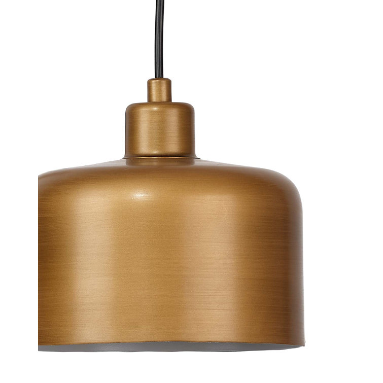 Satin Brass Adjustable Swing Arm Sconce with Dimmable Gold Shade