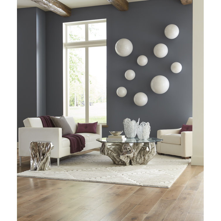 White Resin Circular Wall Decor for Indoor/Outdoor Use
