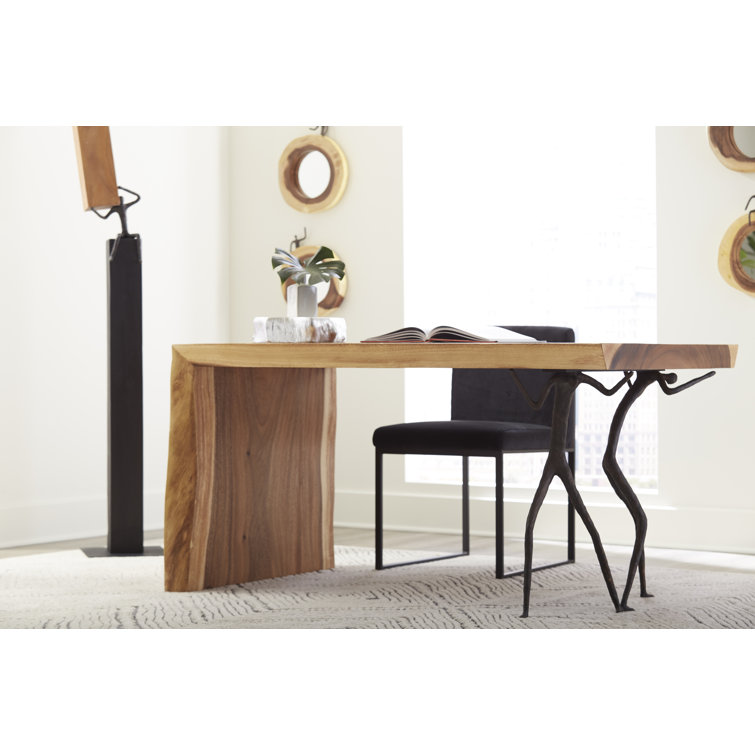 Atlas Transitional Black and Brown Wood Statue, 68'' Height