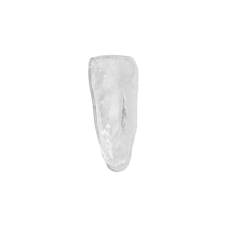 Clear Contemporary Glass Face Wall Decor