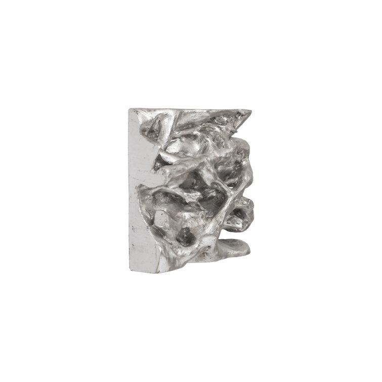 Silver Leaf Cast Naturals Square Root Composite Wall Tile