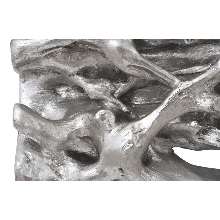 Silver Leaf Cast Naturals Square Root Composite Wall Tile