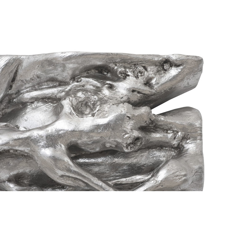 Silver Leaf Cast Naturals Square Root Composite Wall Tile