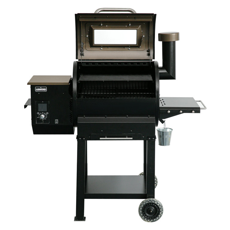 Bronze and Black Wood Pellet Grill with Skylights