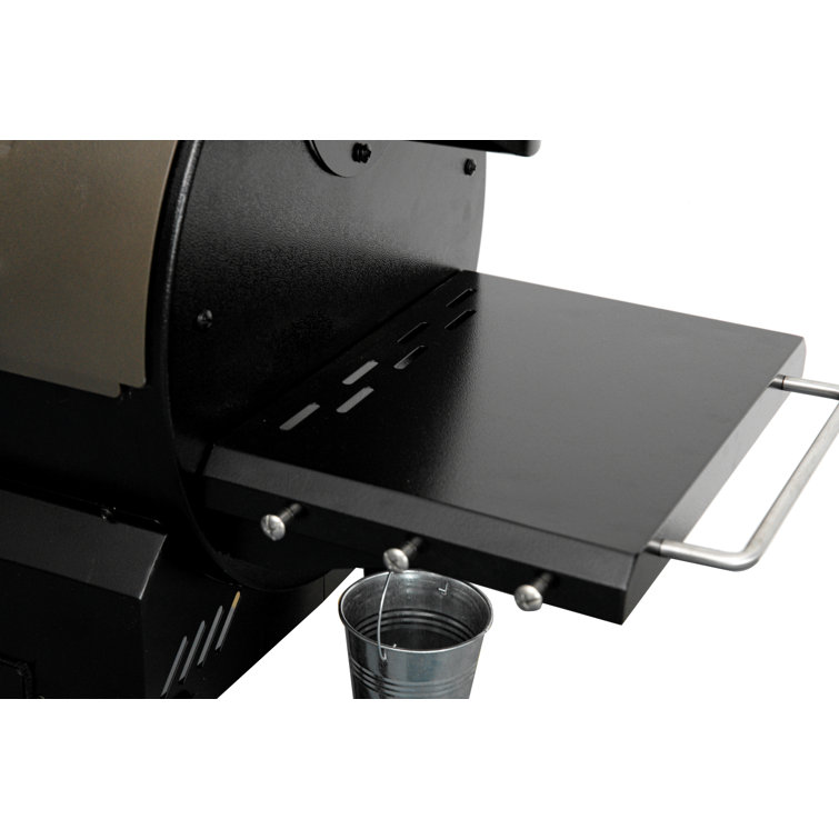 Bronze and Black Wood Pellet Grill with Skylights