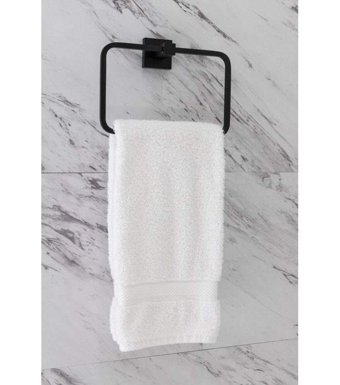 Matte Black Solid Brass 4-Piece Bathroom Hardware Set