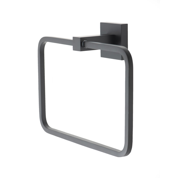 Matte Black Solid Brass 4-Piece Bathroom Hardware Set