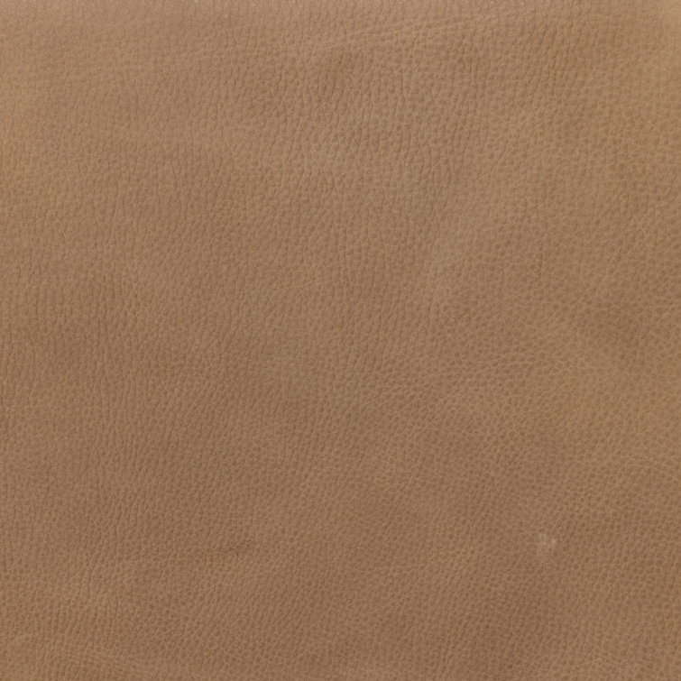 Palermo Drift Brown Leather Accent Chair with Ash Wood Frame