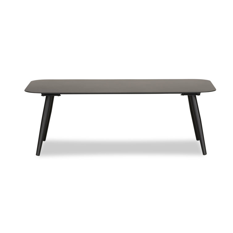 Delaine 46.5'' Black Metal Rectangular Coffee Table