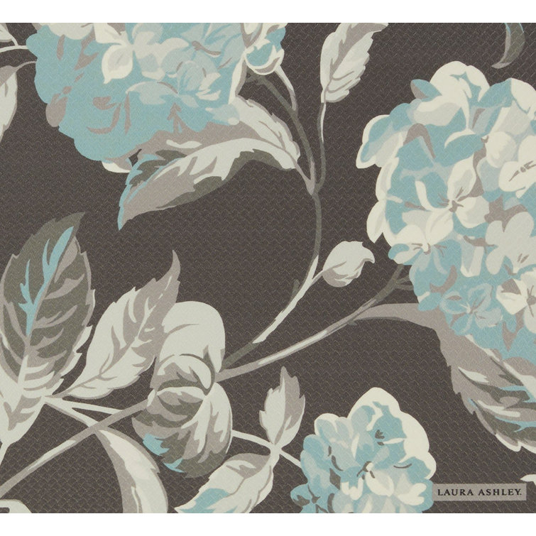 Gray Floral Anti-Fatigue Kitchen Mat, 17.5" x 60"