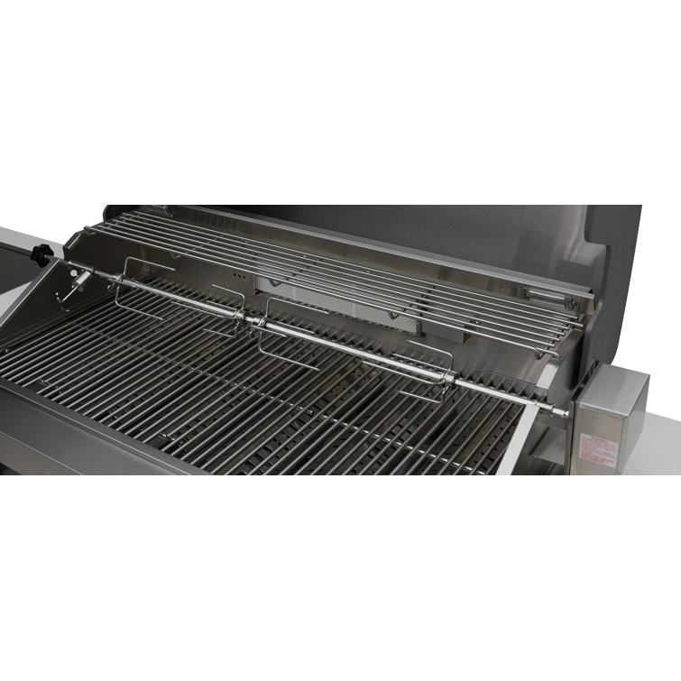 Mont Alpi Deluxe Stainless Steel Island BBQ Grill with Beverage Center