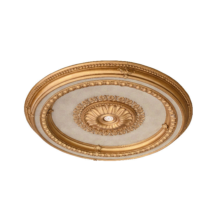 Gold Beige 47'' Round Polystyrene Ceiling Medallion
