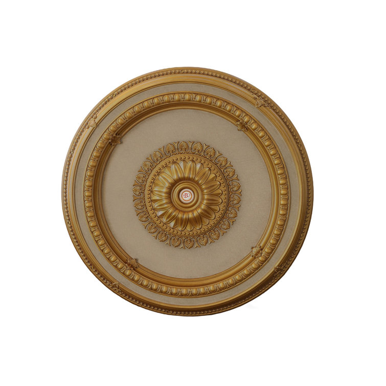 Gold Beige 47'' Round Polystyrene Ceiling Medallion