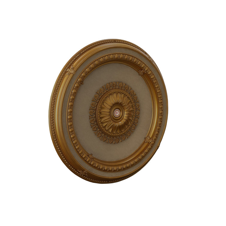 Gold Beige 47'' Round Polystyrene Ceiling Medallion