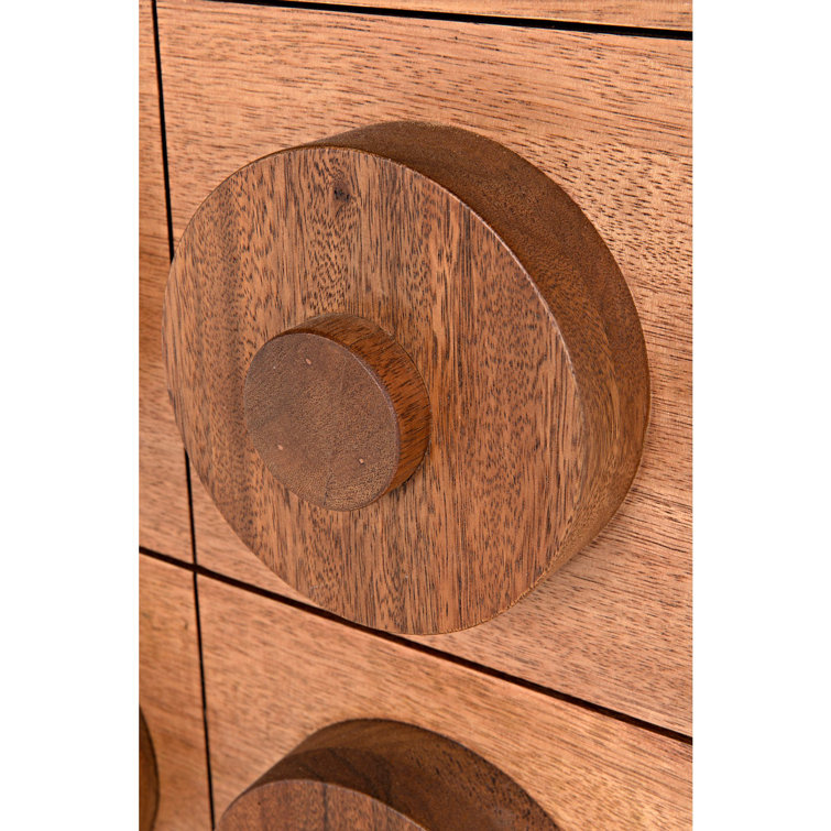Scandinavian Noir 3-Drawer Sideboard in Dark Walnut
