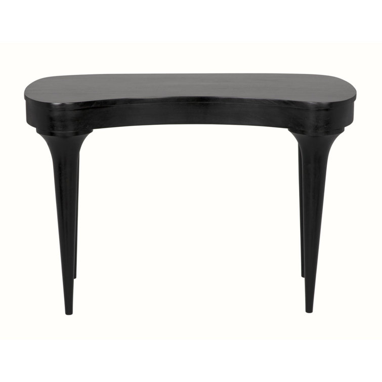 Noir Rennie Classic 45'' Black Wood Desk