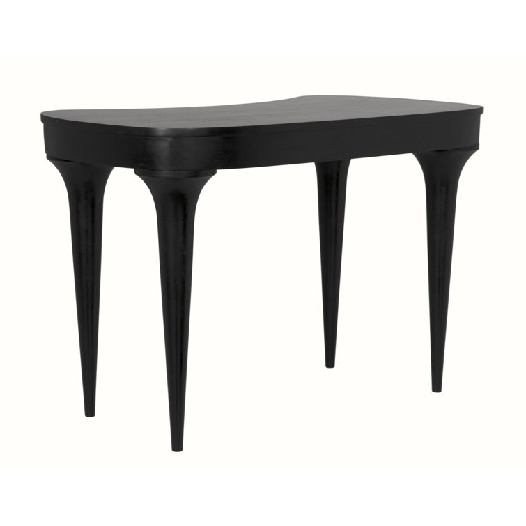 Noir Rennie Classic 45'' Black Wood Desk