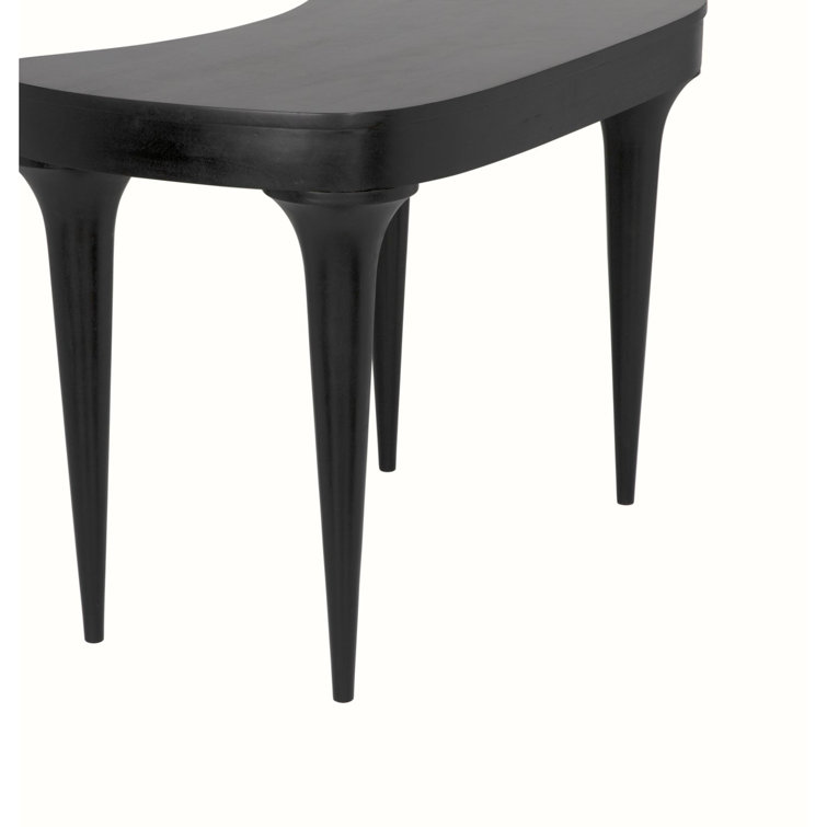 Noir Rennie Classic 45'' Black Wood Desk