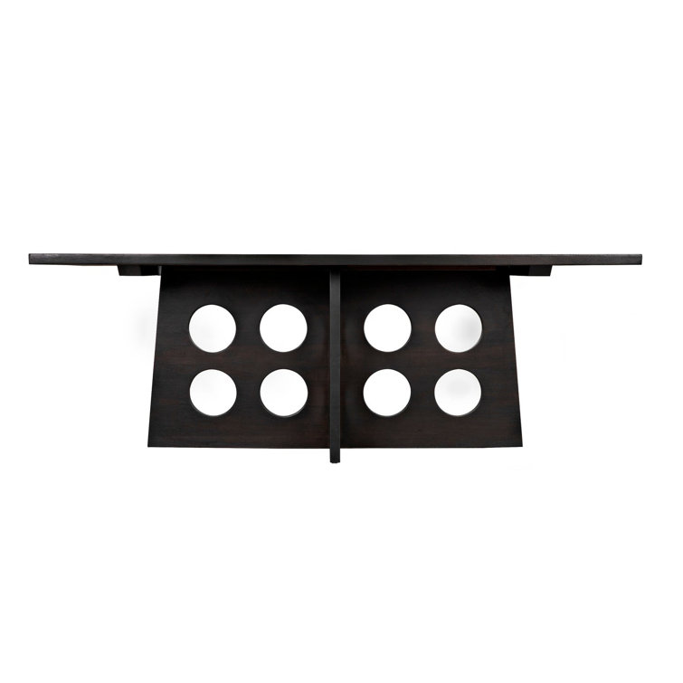 Mid-century Modern Carlo 84" Ebony Walnut Dining Table