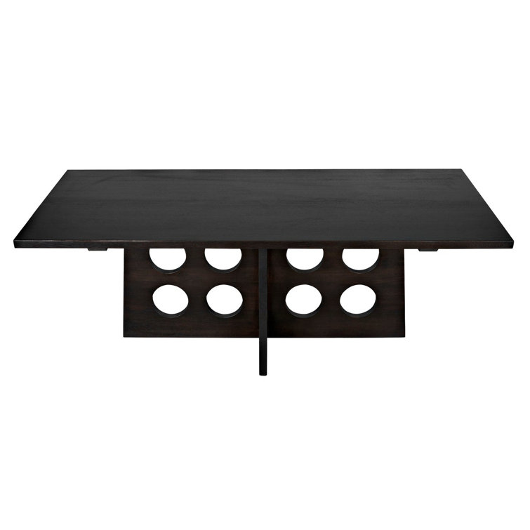 Mid-century Modern Carlo 84" Ebony Walnut Dining Table