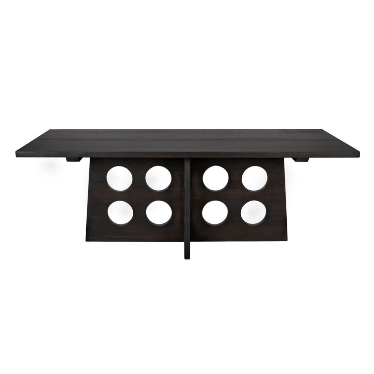 Mid-century Modern Carlo 84" Ebony Walnut Dining Table