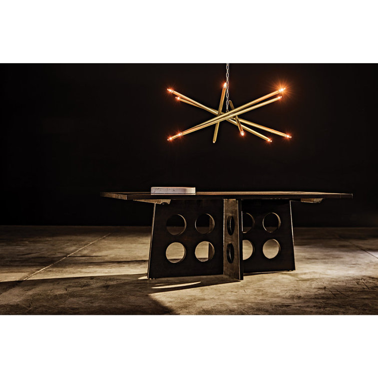 Mid-century Modern Carlo 84" Ebony Walnut Dining Table