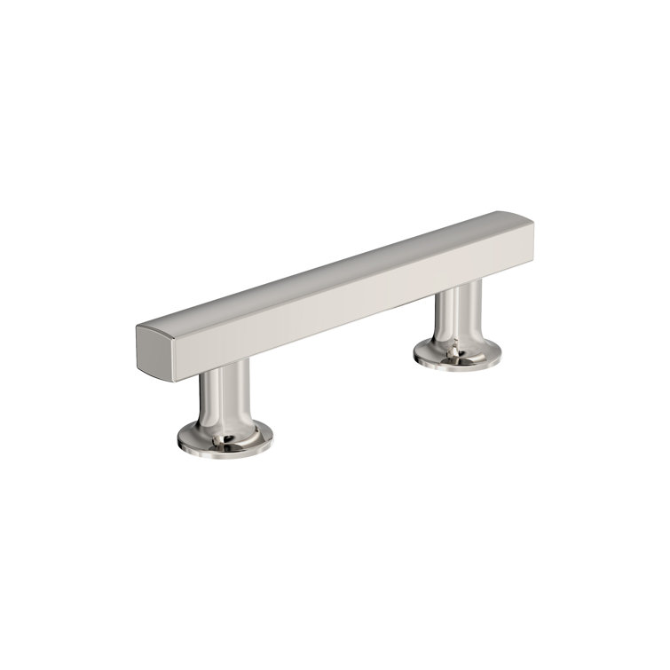 Polished Nickel 3 Inch Modern Cabinet Bar Pull