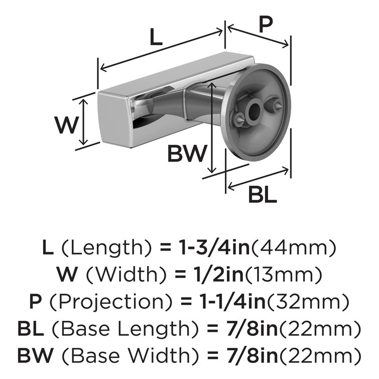 Everett 1-5/16" Polished Chrome Round Cabinet Knob